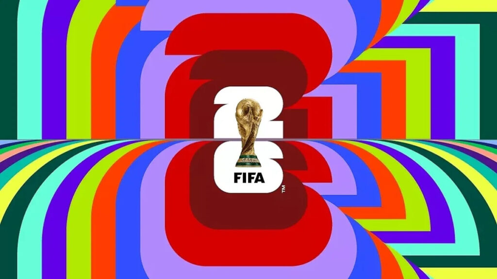 O logotipo da Copa do Mundo de 2026 - vitrine