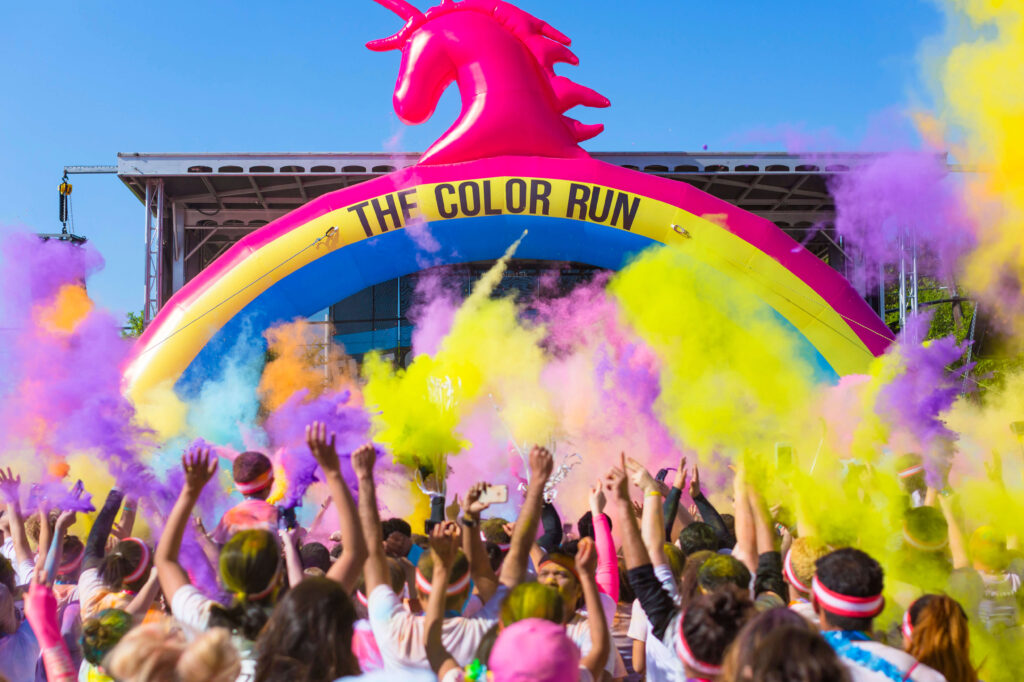 AGLimpíadas: Color Run - vitrine