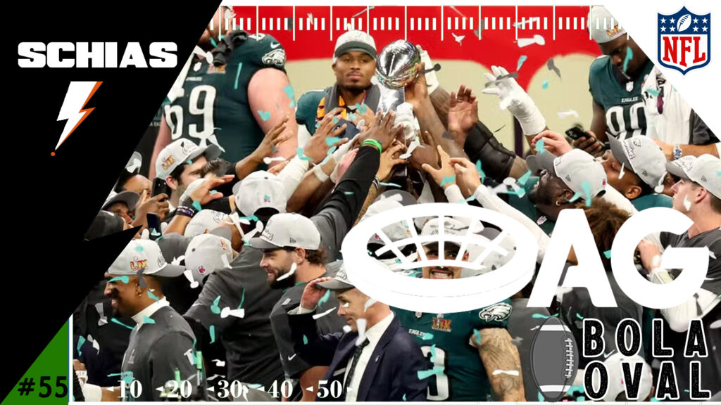 AG Bola Oval #55 – Superbowl LIX - vitrine