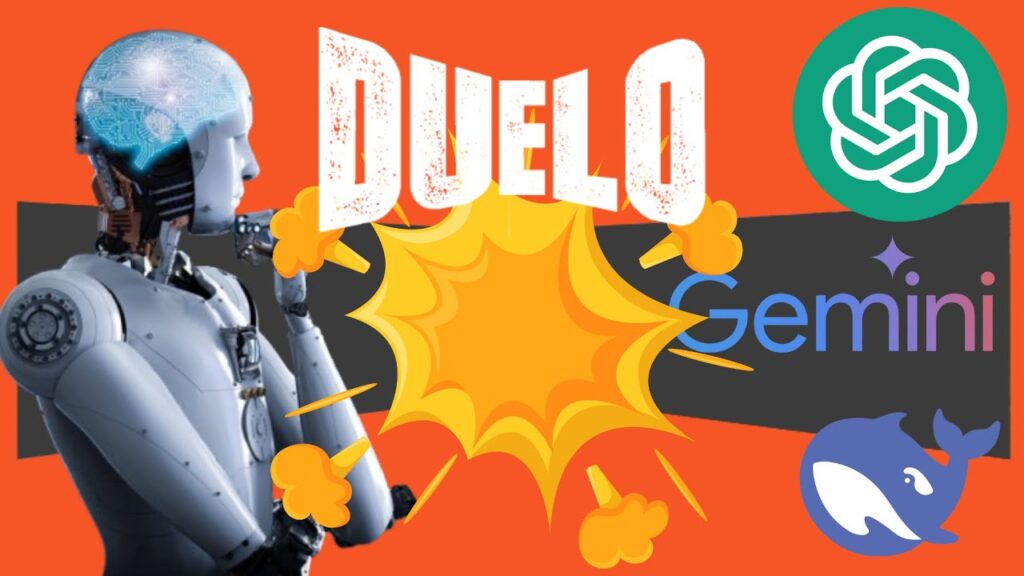 TRETA ENTRE AS IAs! | Duelo: CHATGPT x GEMINI x DEEPSEEK - vitrine